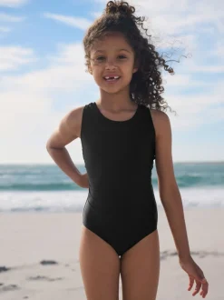 Badkleding*Next - Racerback Swimsuit (3-16yrs) Zwart