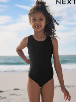 Badkleding*Next - Racerback Swimsuit (3-16yrs) Zwart