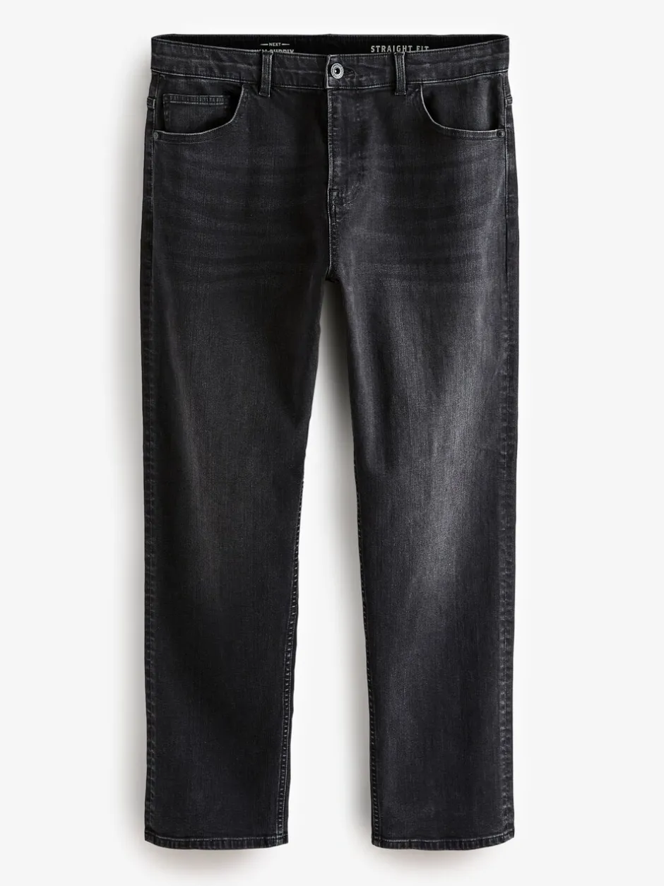 Jeans*Next Zwart - Rechte, klassieke jeans met stretch