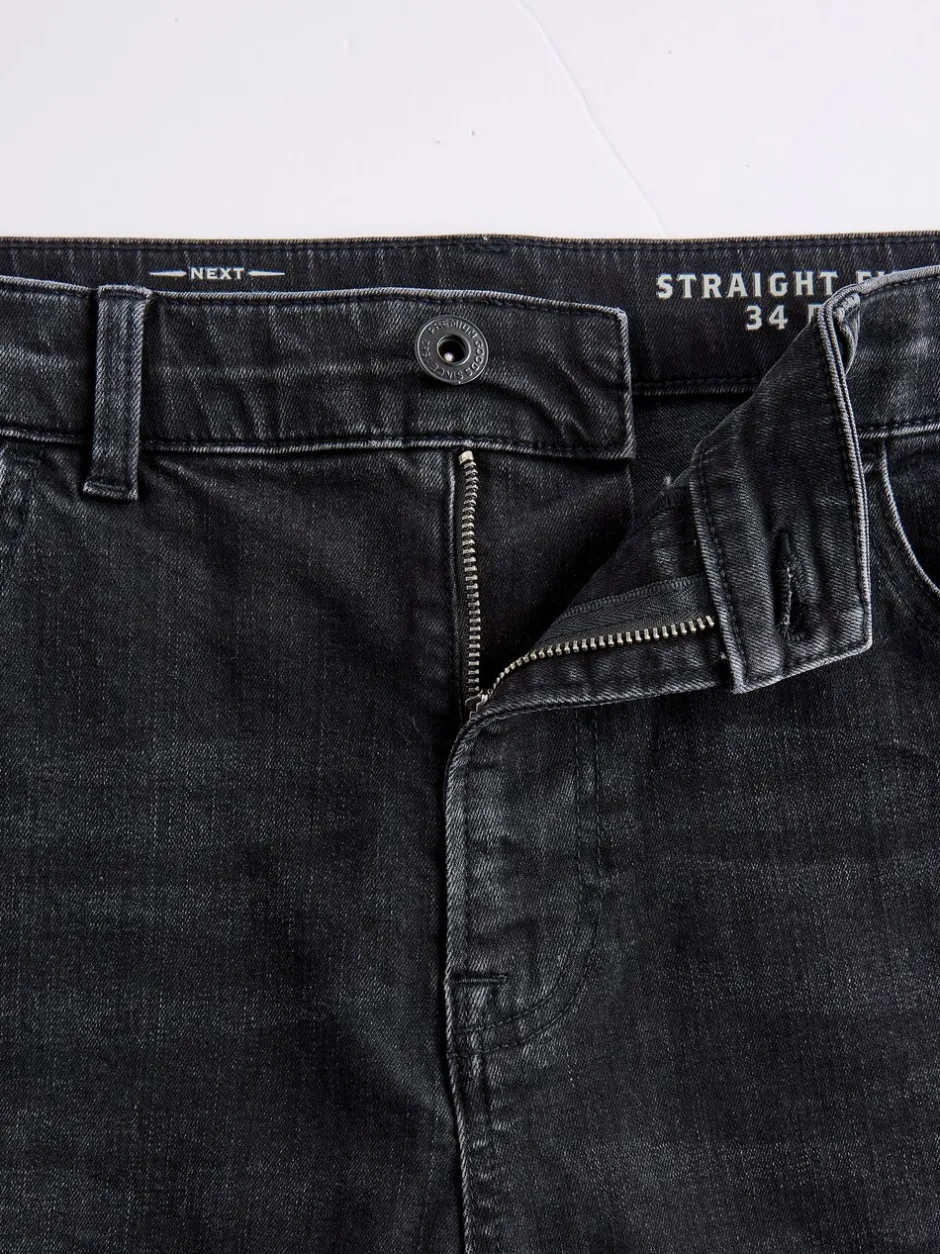 Jeans*Next Zwart - Rechte, klassieke jeans met stretch