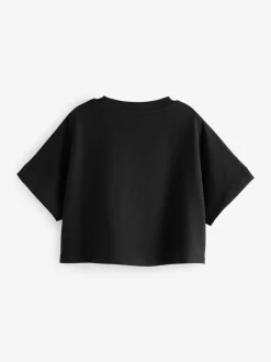 T-Shirts*Next - Rechthoekig T-shirt (3-16 jr) Zwart
