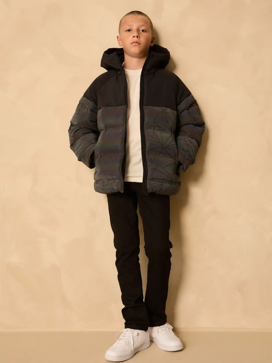Schoolkleding|Jassen En Jacks*Next Zwart - Reflecterende, regenbestendige microfleece gevoerde jas (3-16jr)