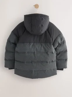 Schoolkleding|Jassen En Jacks*Next Zwart - Reflecterende, regenbestendige microfleece gevoerde jas (3-16jr)