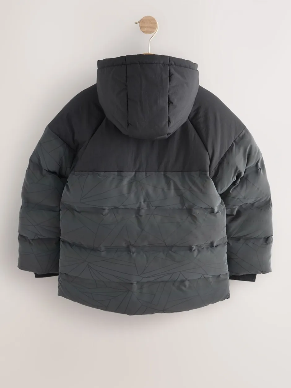 Schoolkleding|Jassen En Jacks*Next Zwart - Reflecterende, regenbestendige microfleece gevoerde jas (3-16jr)