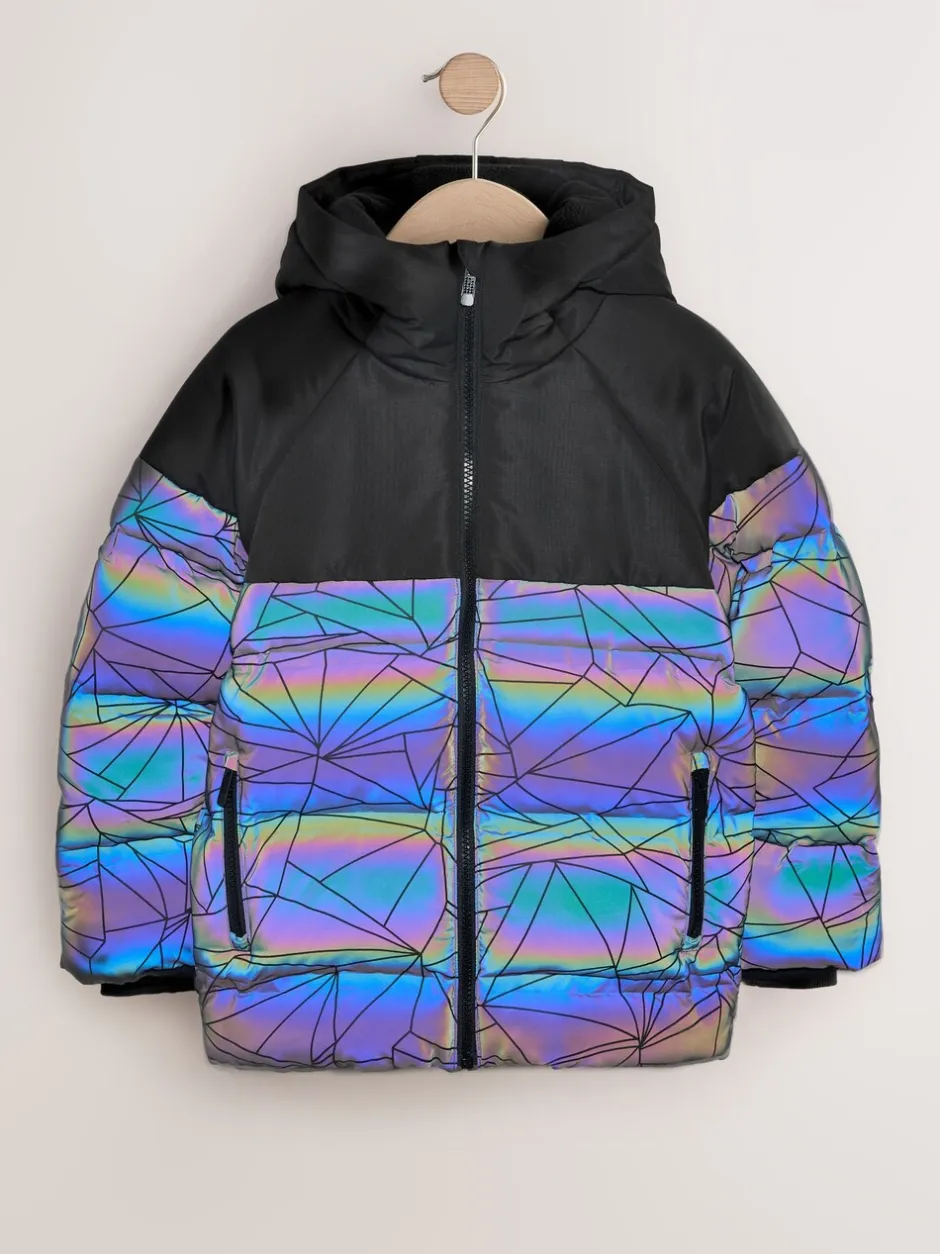 Schoolkleding|Jassen En Jacks*Next Zwart - Reflecterende, regenbestendige microfleece gevoerde jas (3-16jr)
