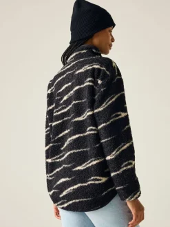 Sportkleding|Hoody's En Sweatshirts|Regatta - Frankie Borg fleece met halve rits Zwart