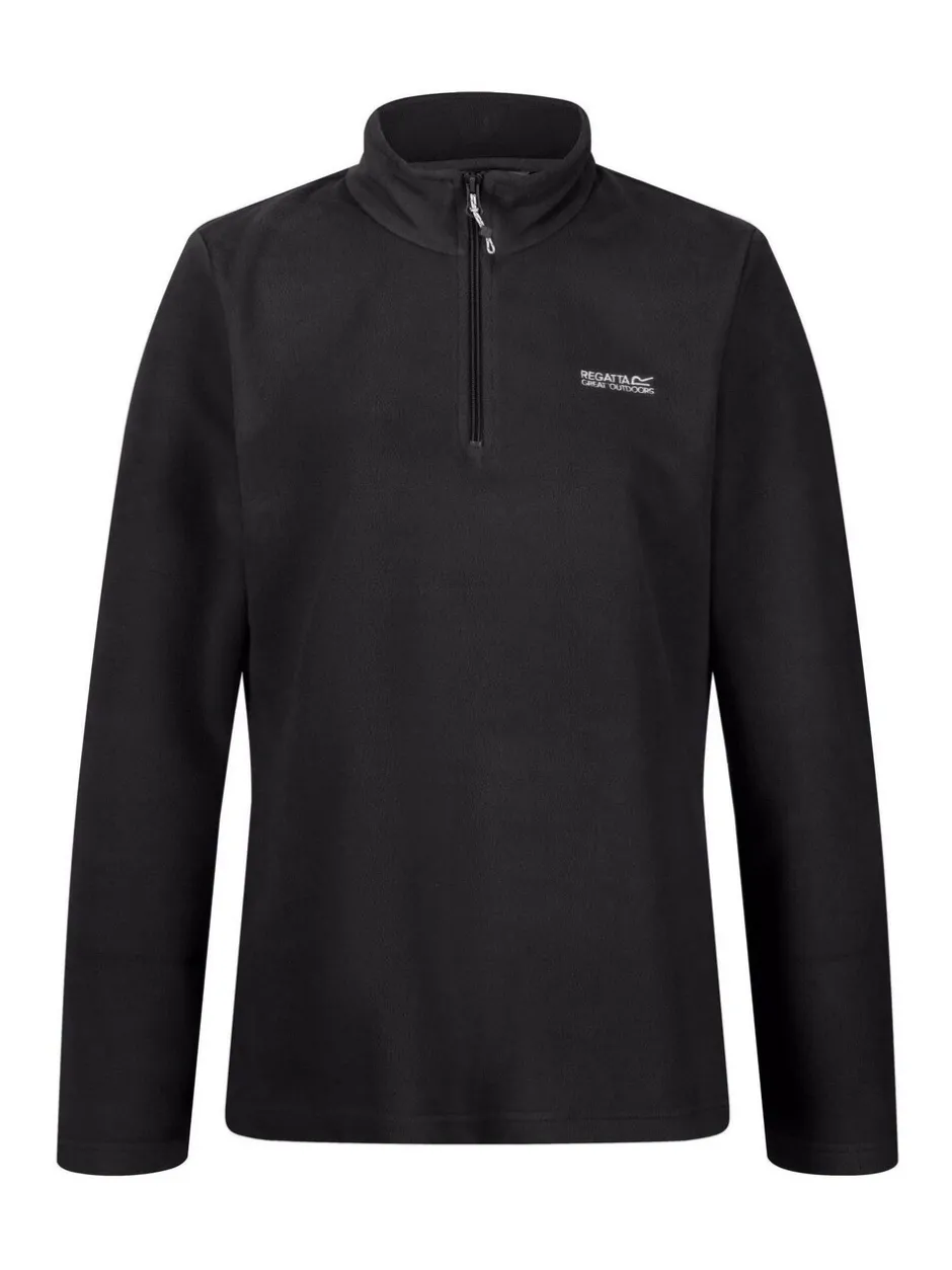 Sportkleding*Regatta Zwart - Sweethart fleece met rits bij de hals