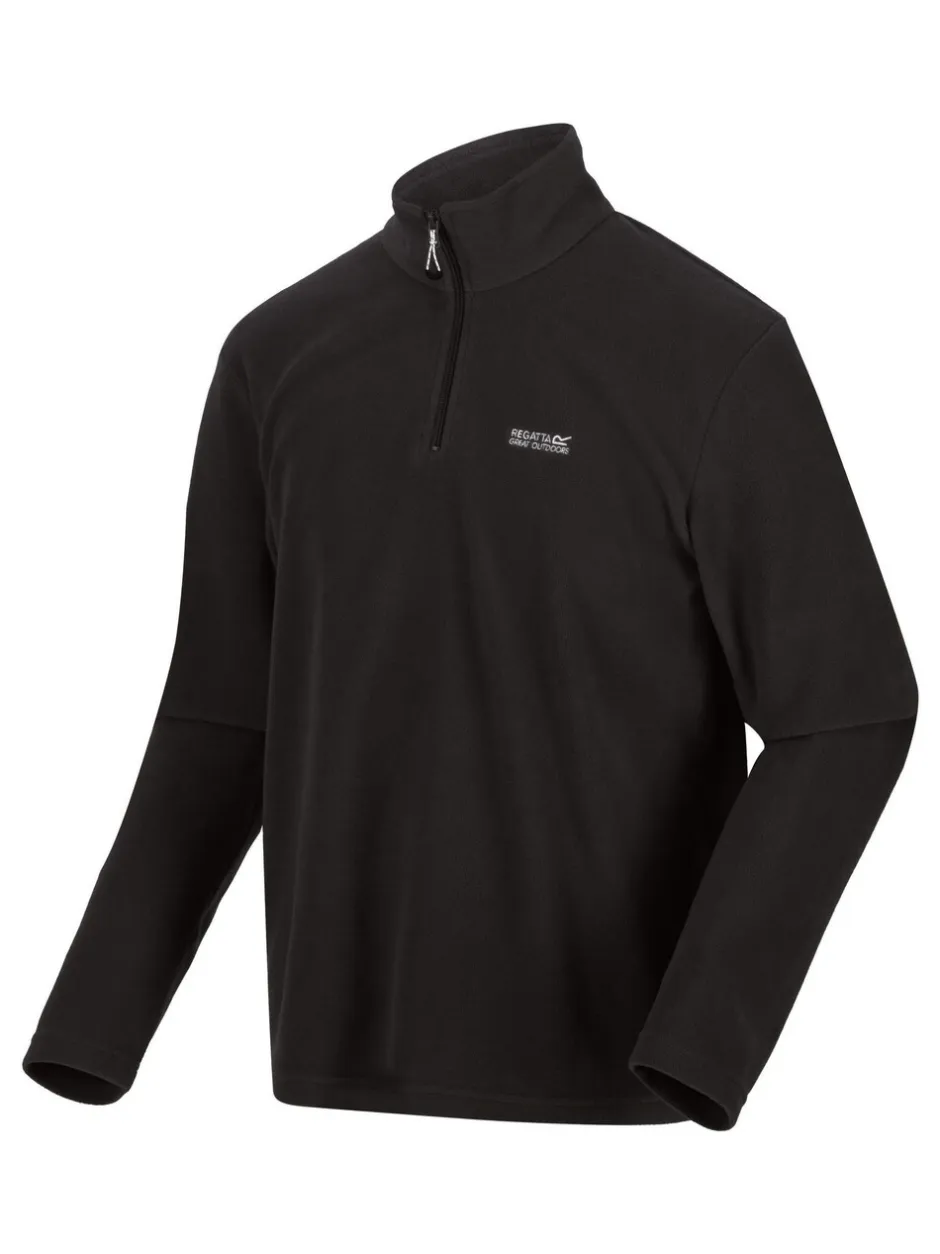 Sportkleding|Jassen En Jacks*Regatta Zwart - Thompson fleece met rits bij de hals