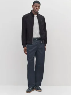 Jassen En Jacks|Next - Regenbestendig Harrington jack met geruite voering Zwart