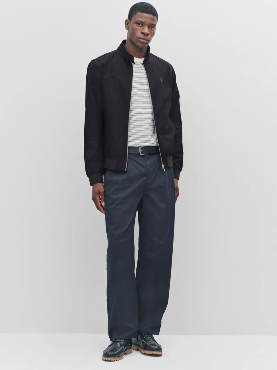 Jassen En Jacks|Next - Regenbestendig Harrington jack met geruite voering Zwart