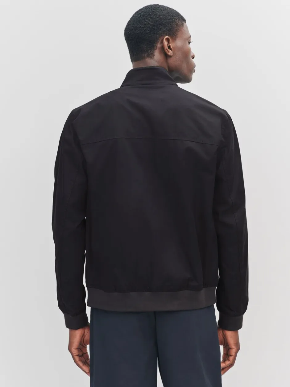 Jassen En Jacks|Next - Regenbestendig Harrington jack met geruite voering Zwart