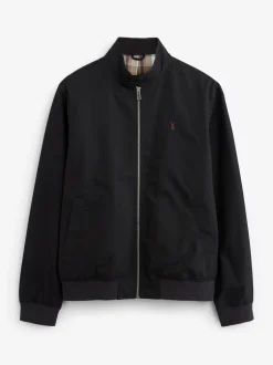 Jassen En Jacks|Next - Regenbestendig Harrington jack met geruite voering Zwart