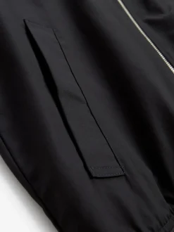 Jassen En Jacks|Next - Regenbestendig Harrington jack met geruite voering Zwart