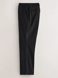 Smokings En Feestkleding*Next Zwart - Regular fit Signature Nova Fides 100% Italiaans wollen smoking Pak Broeken