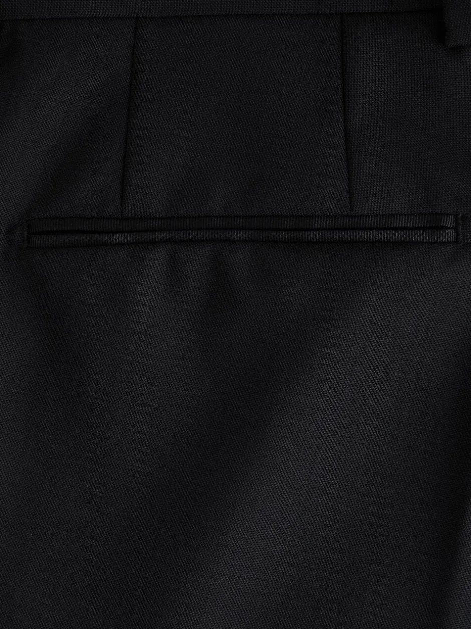 Smokings En Feestkleding*Next Zwart - Regular fit Signature Nova Fides 100% Italiaans wollen smoking Pak Broeken