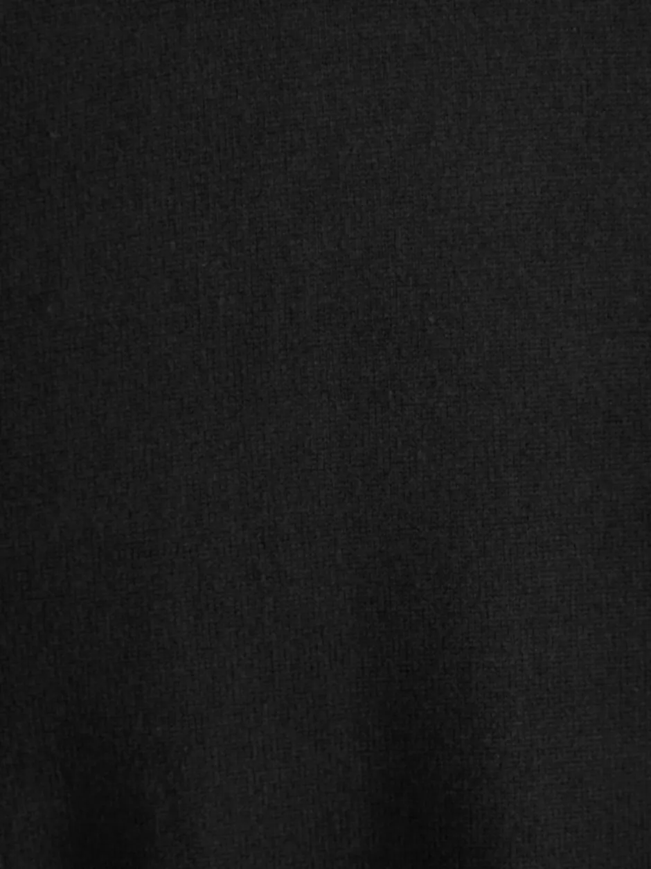 Gebreide Kleding*Next - Regular-fit trui van puur katoen met ronde hals Zwart