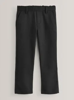 Schoolkleding|Broeken En Chino's|Next - Reguliere schoolbroeken met elastische taille en rechte pijpen, 2 stuks (3-17jaar) Zwart