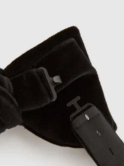 Stropdassen En Pochets*Reiss Zwart - Hike vlinderstrik van fluweel