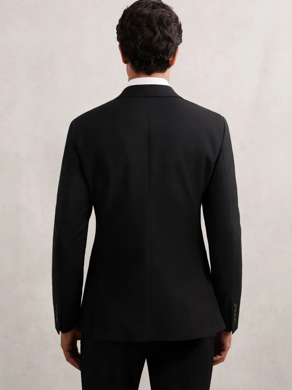 Pakken*Reiss - Promise Wool-Blend Single-Breasted Suit Blazer Tailored-Fit Zwart