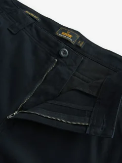 Broeken En Chino's|Next - Relaxed fit - Katoenen cargostretchbroek Zwart