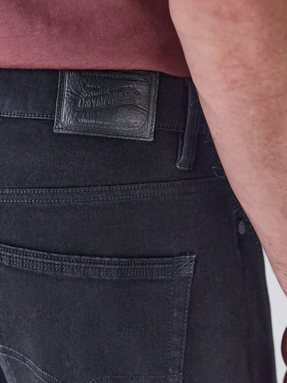 Jeans|Next - Relaxed fit - Motionflex jeans Zwart