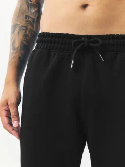 Joggingbroeken*Next - Relaxed fit - Slim Fit Brushback Heavyweight Joggers Zwart