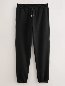 Joggingbroeken*Next - Relaxed fit - Slim Fit Brushback Heavyweight Joggers Zwart