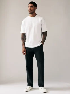 Broeken En Chino's*Next Zwart - Relaxed fit - Stretchy chino