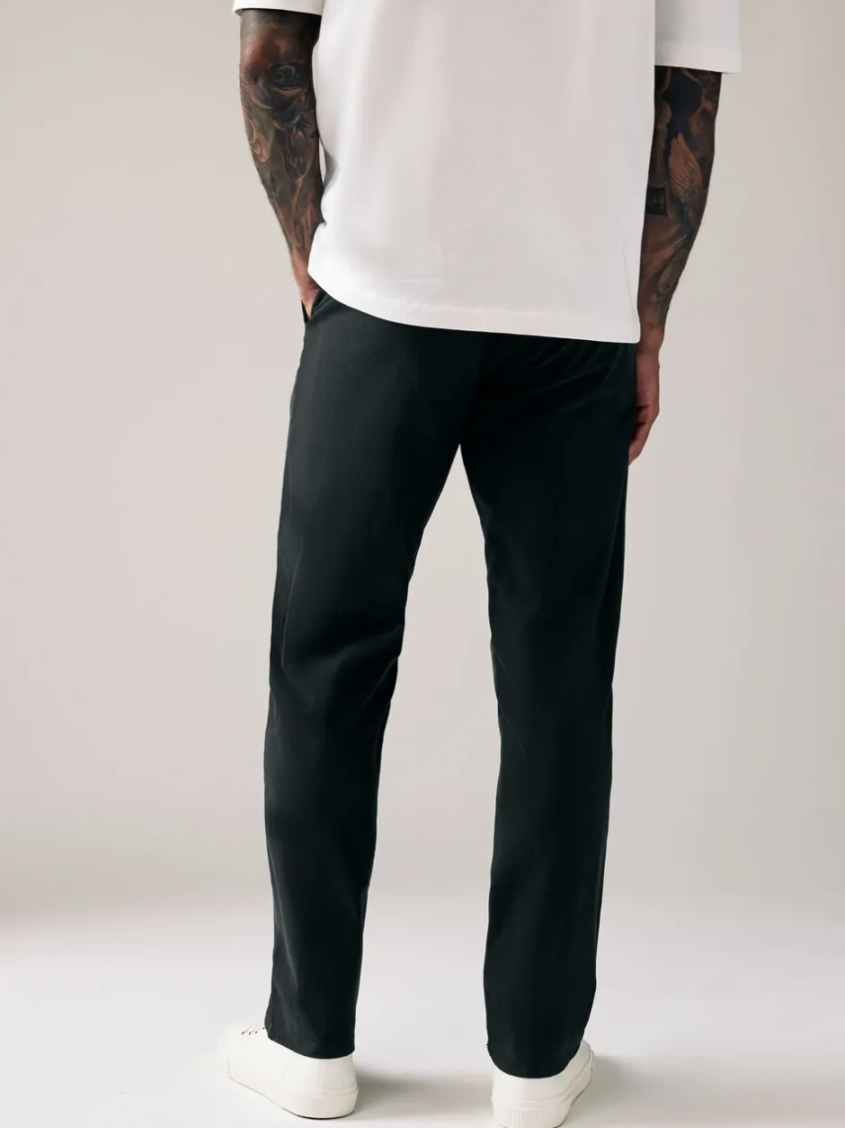 Broeken En Chino's*Next Zwart - Relaxed fit - Stretchy chino