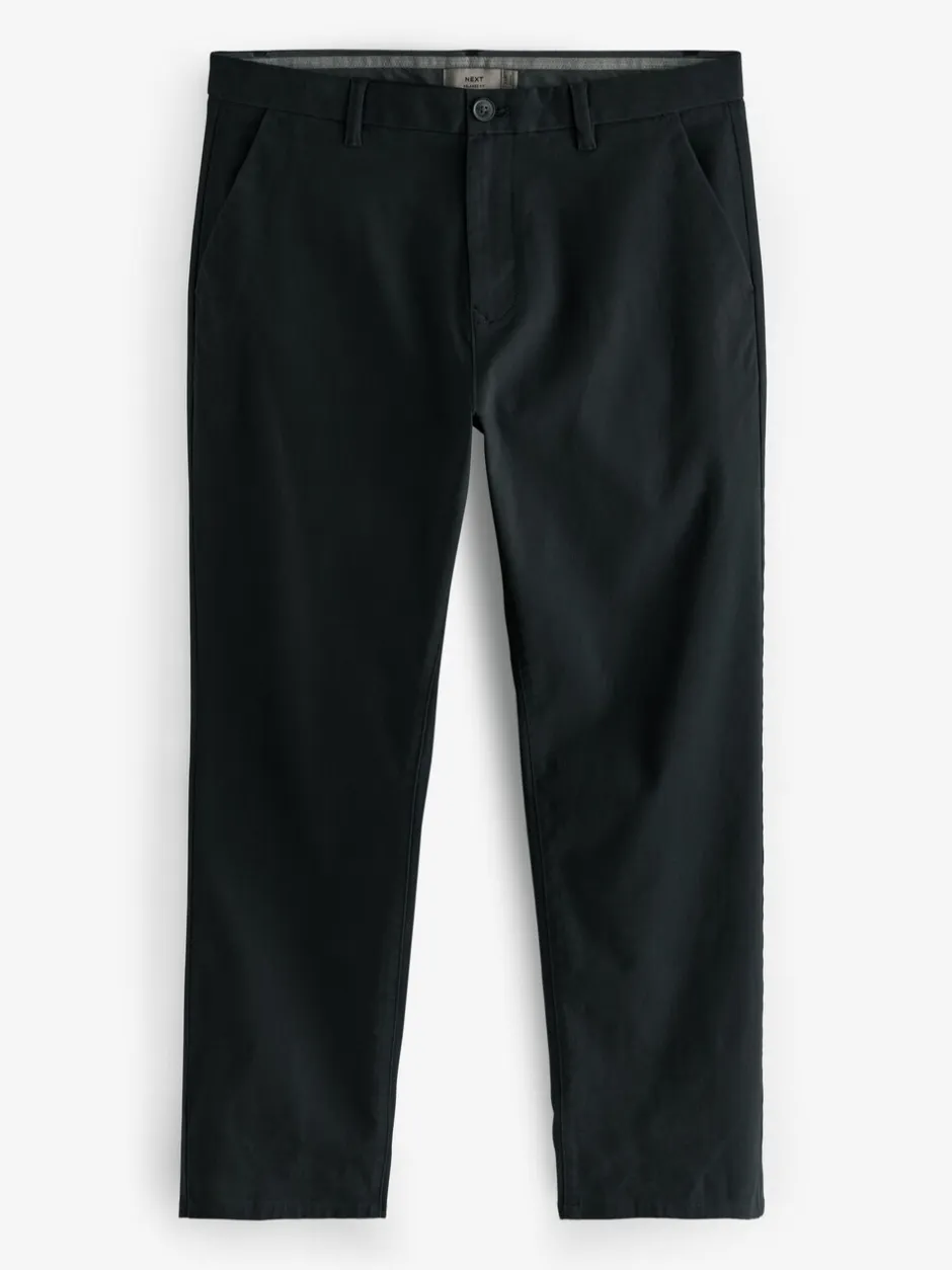 Broeken En Chino's*Next Zwart - Relaxed fit - Stretchy chino