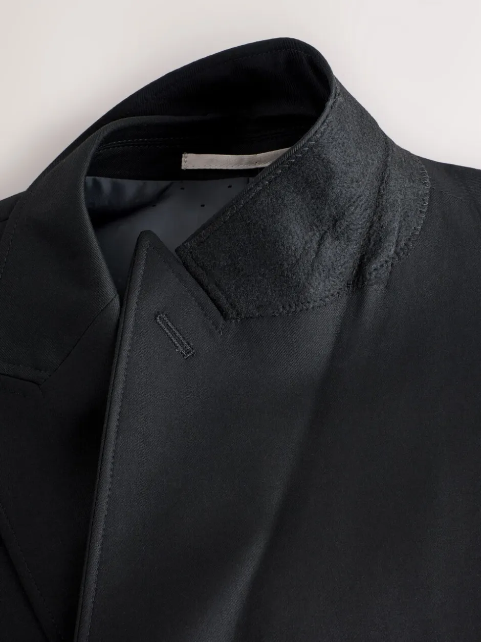 Smokings En Feestkleding|Blazers En Business-Jasjes|Next Zwart - Relaxed Fit Double breasted Pak Jack
