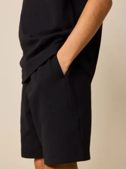 Shorts*Next - Relaxed Fit Heavyweight T-Shirt and Shorts Set (3-16yrs) Zwart