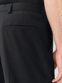 Smokings En Feestkleding|Next Zwart - Relaxed Fit Tuxedo Trousers