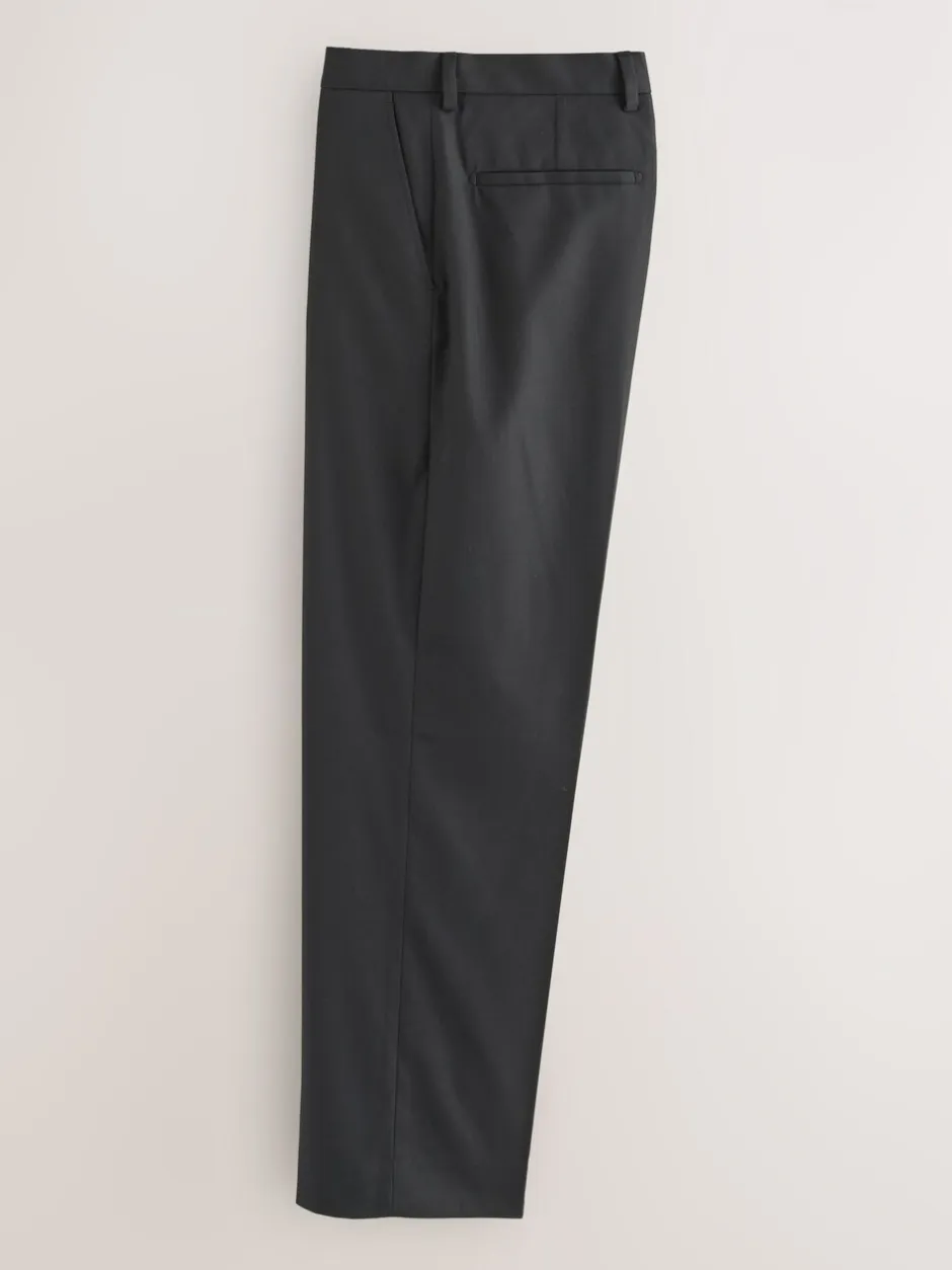 Smokings En Feestkleding|Next Zwart - Relaxed Fit Tuxedo Trousers