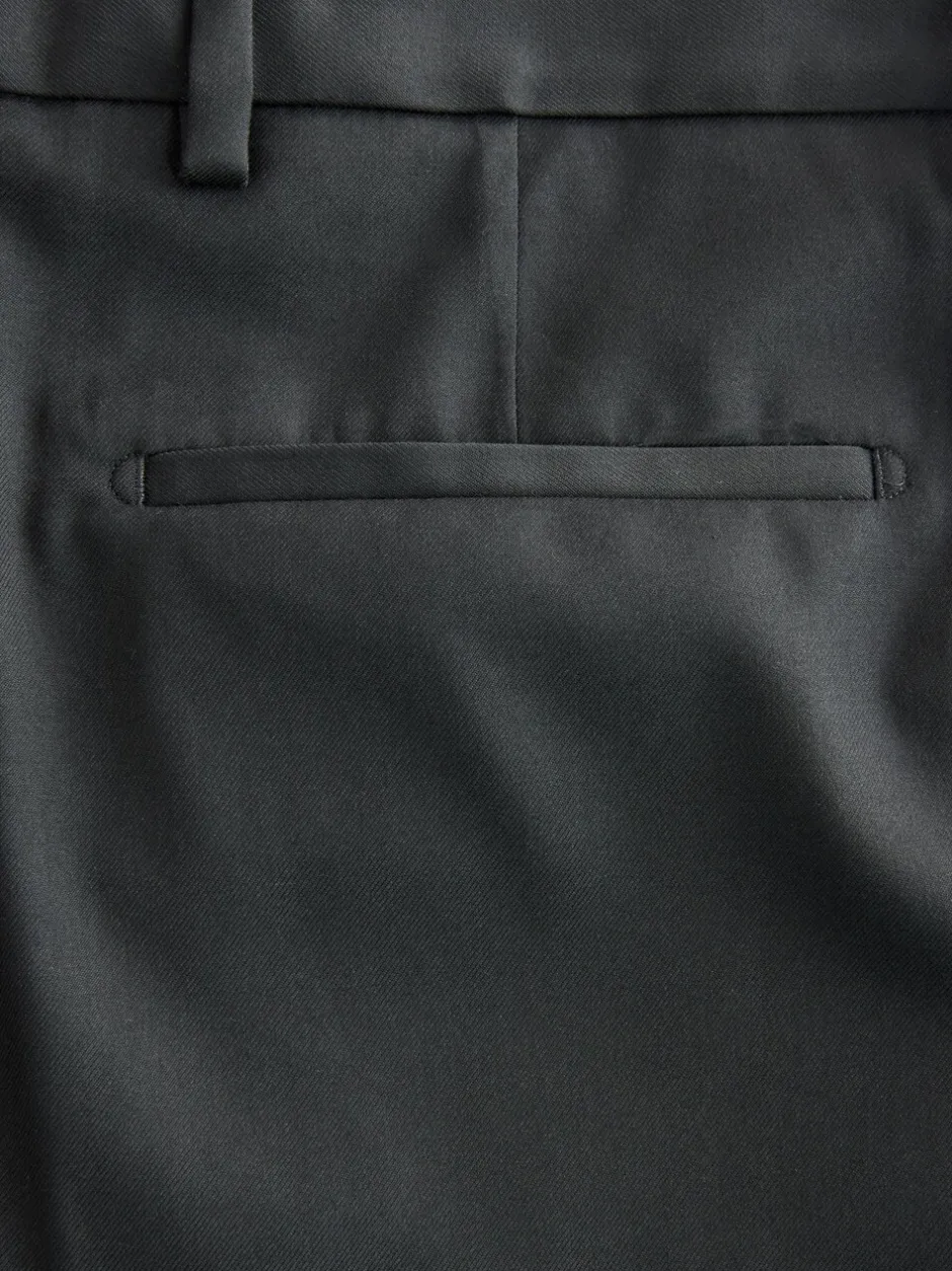 Smokings En Feestkleding|Next Zwart - Relaxed Fit Tuxedo Trousers