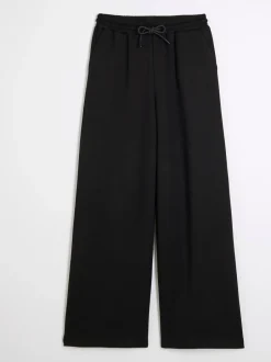 Leggings En Joggingbroeken*River Island - Premium Wide Leg Joggers Zwart