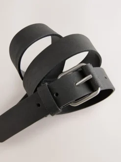 Riemen En Bretels*Next - Roller Tab Casual Leather Belt Zwart