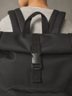 Tassen|Tassen*Next - Rolltop rugzak Zwart