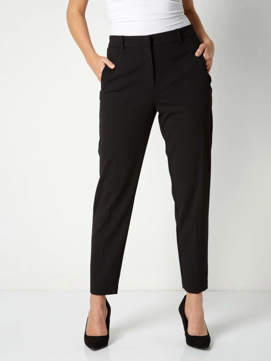 Kostuums En Werkkleding*Roman - Originals - Broek met rechte, toelopende pijpen Zwart