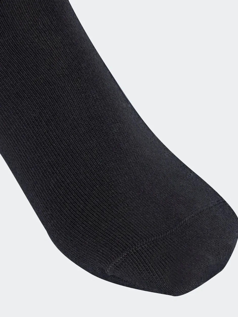 Sokken|Sokken|adidas originals Zwart - Ronde hals - 3-Strepen Crew Sokken 3 paar