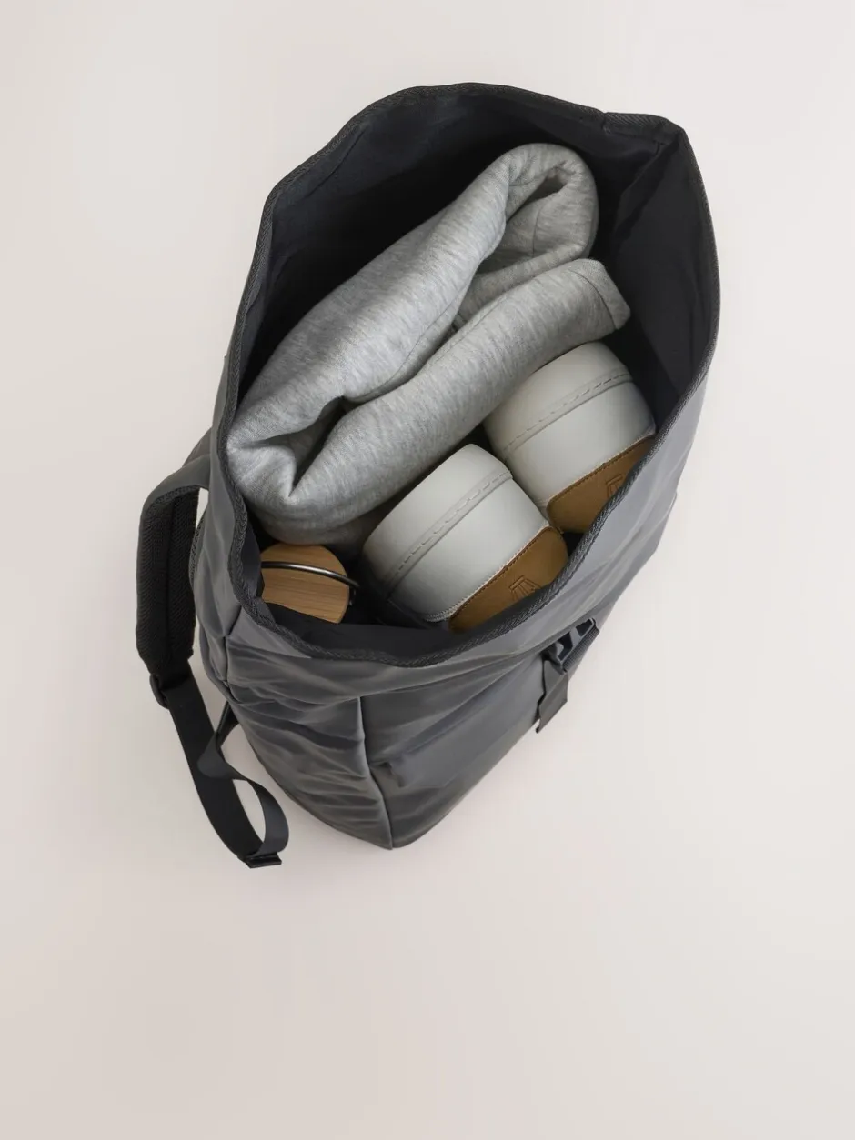 Tassen*Next Zwart - Rubberised Backpack