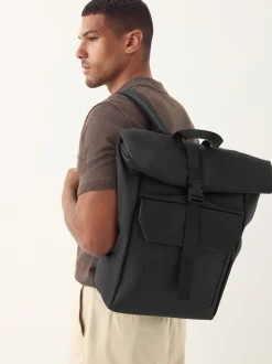 Tassen*Next Zwart - Rubberised Backpack