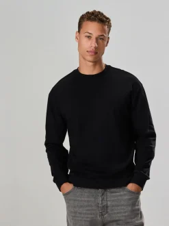 T-Shirts En Hemden*Next - Ruimvallend zwaar T-shirt met lange mouwen Zwart