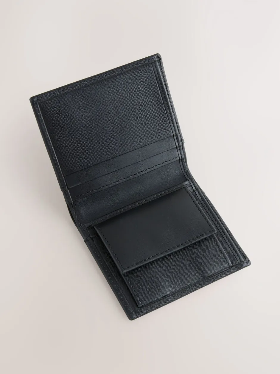 Portemonnees*Next Zwart - Saffiano Leather Swirly N Bifold Wallet