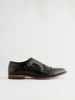 Schoenen*Next Zwart - Schoenen met neusstuk en dubbel monkbandje