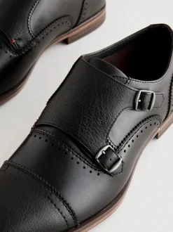 Schoenen*Next Zwart - Schoenen met neusstuk en dubbel monkbandje