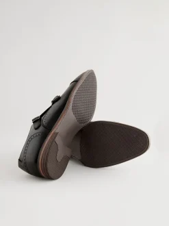 Schoenen*Next Zwart - Schoenen met neusstuk en dubbel monkbandje