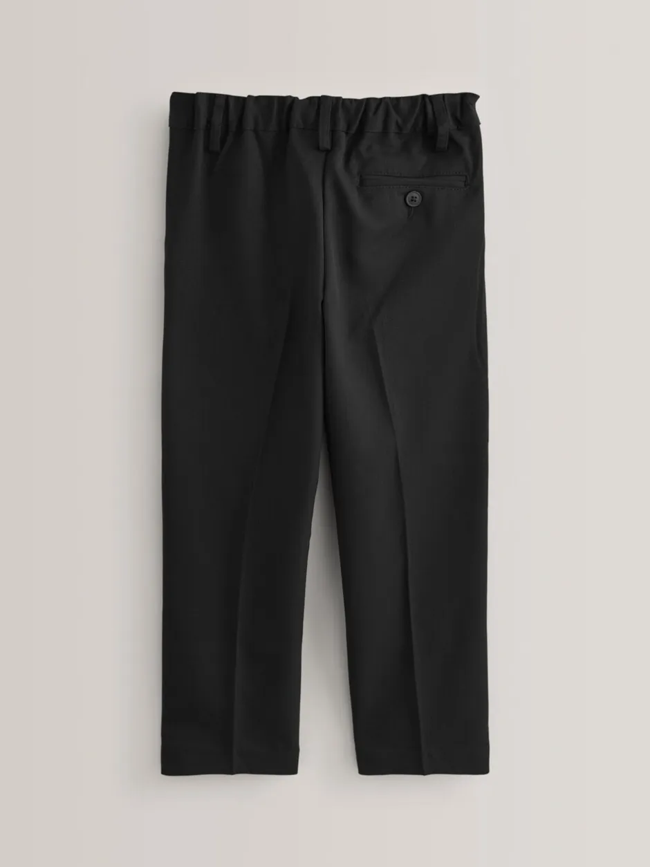 Schoolkleding|Broeken En Chino's|Next - Schoolbroek met geplooide voorkant (3-17 jr) Zwart