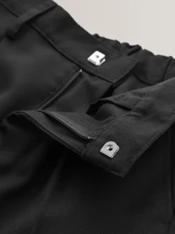 Schoolkleding|Broeken En Chino's|Next - Schoolbroek met geplooide voorkant (3-17 jr) Zwart