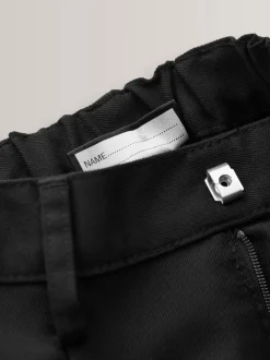 Schoolkleding|Broeken En Chino's|Next - Schoolbroek met geplooide voorkant (3-17 jr) Zwart